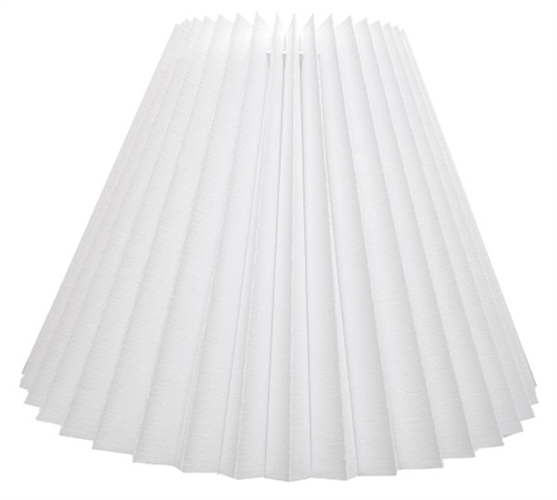 plissé 21x45x53 BR hvid bomuld med stativ